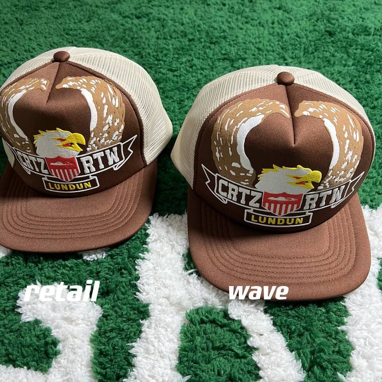 Corteiz Eagle Trucker Hat Brown - 7
