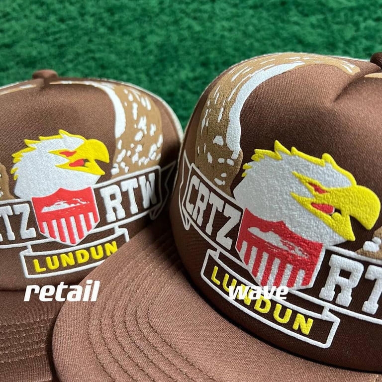 Corteiz Eagle Trucker Hat Brown - 10