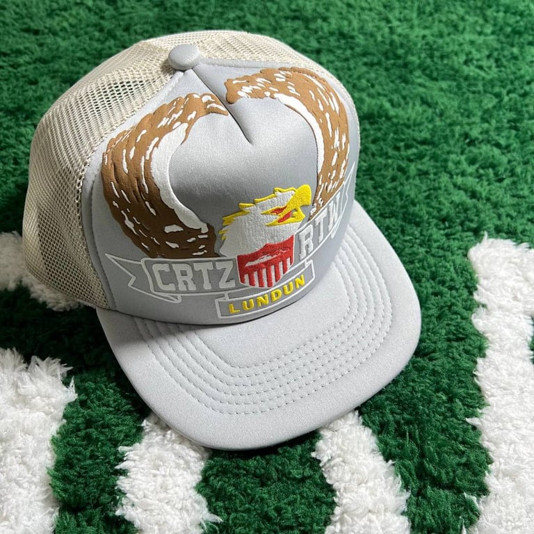 Corteiz Eagle Silver Trucker Hat - 14