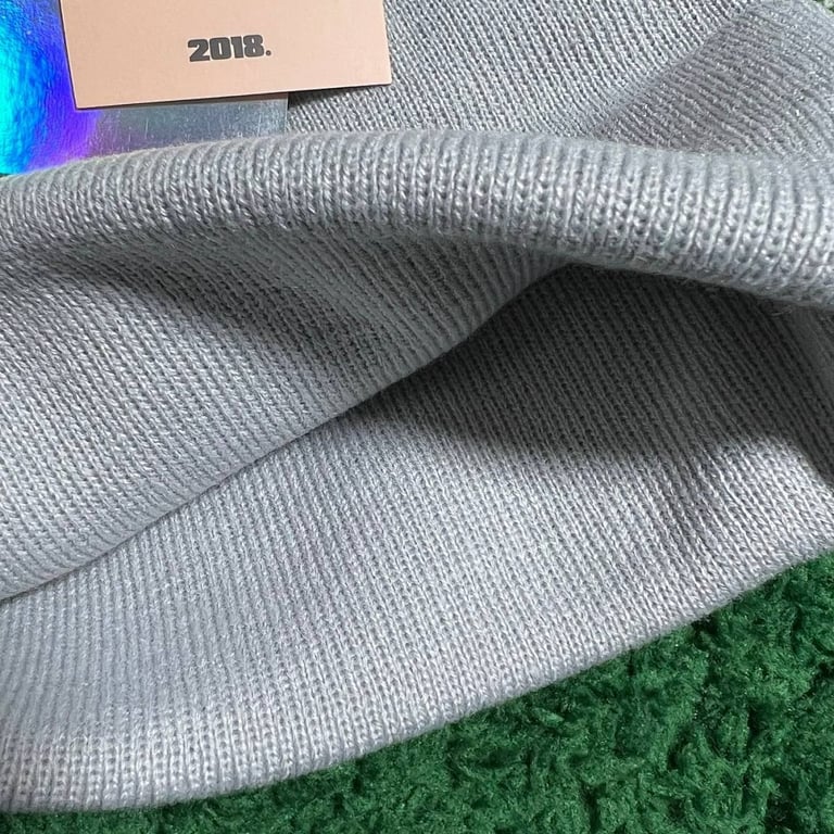 Corteiz Embroidery Beanie Grey/Yellow - 14