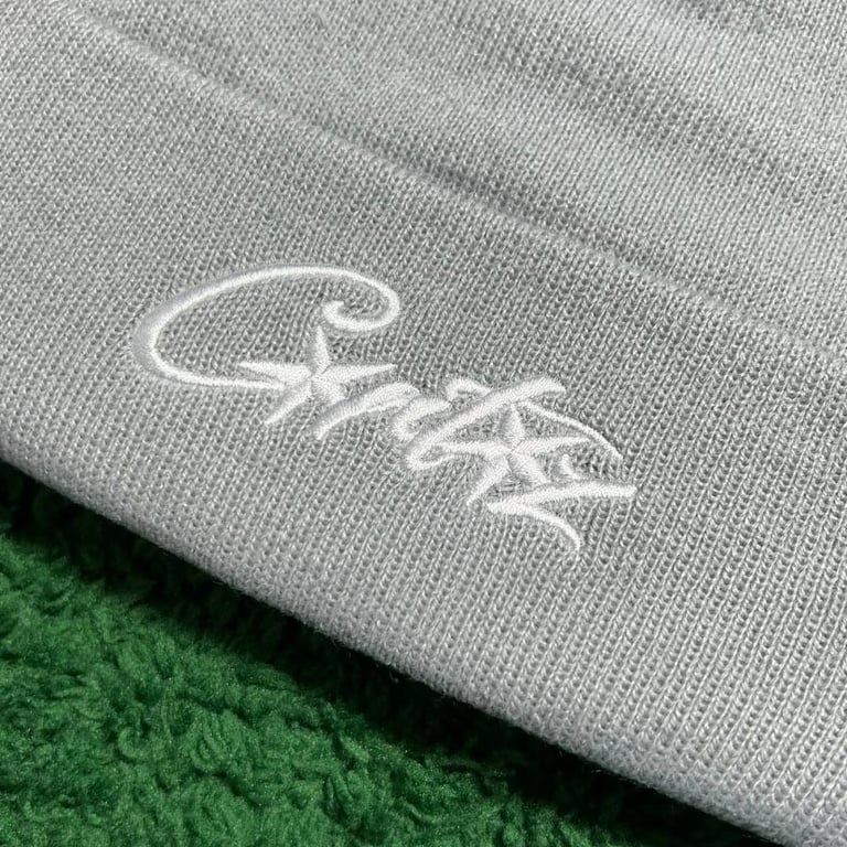 Corteiz Embroidery Beanie Grey/Yellow - 15