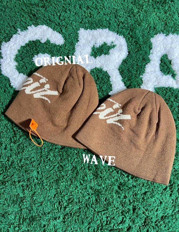 Corteiz Script Beanie Brown - 6