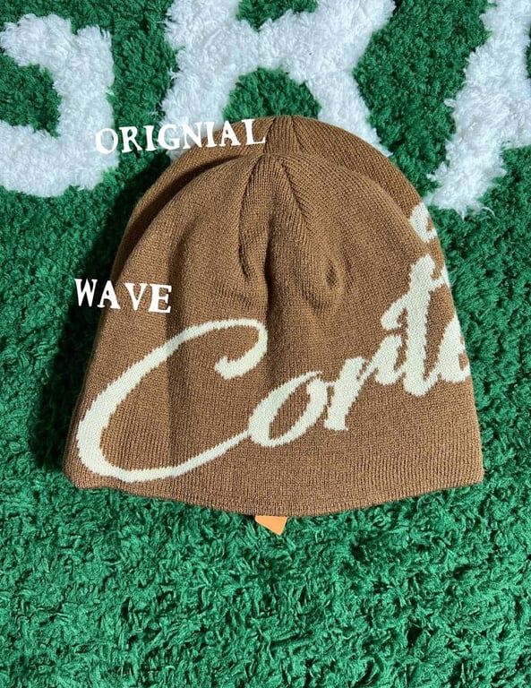 Corteiz Script Beanie Brown - 7