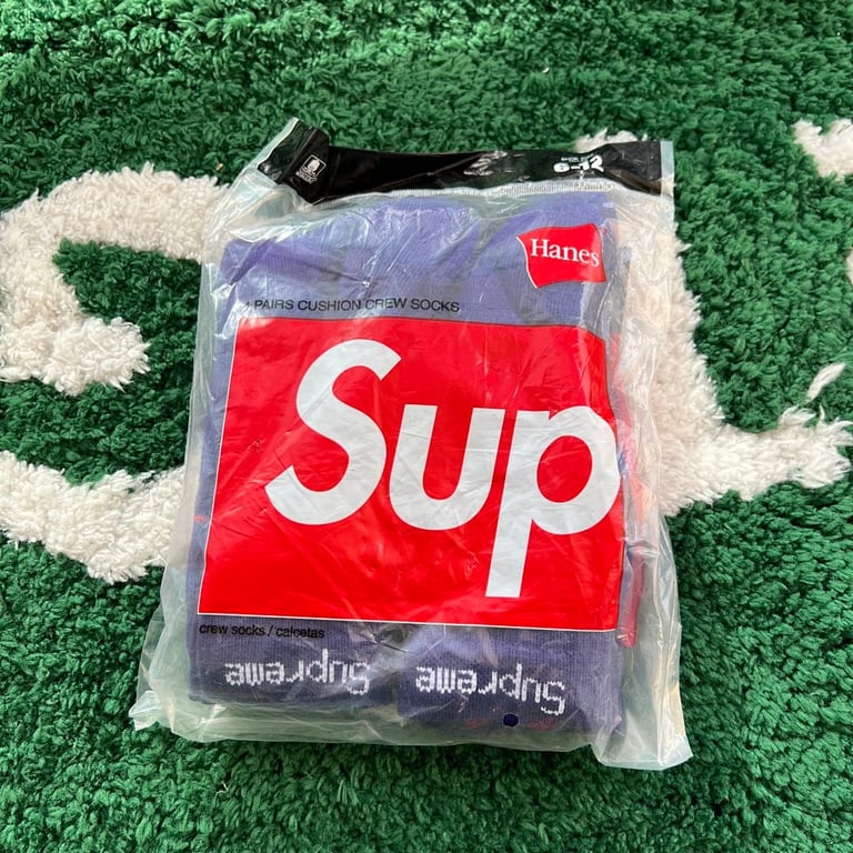 Supreme x Hanes Crew Socks 4-Pack - 5