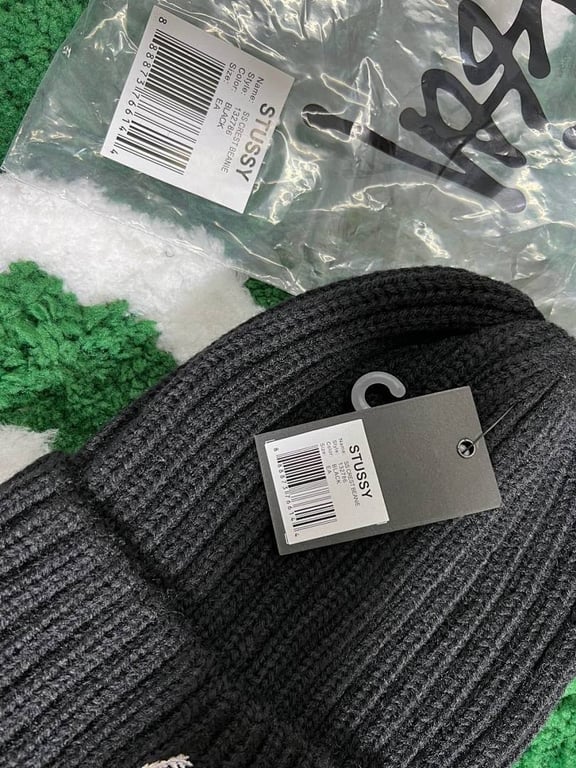 Stüssy Stock Cuff Beanie Black - 5
