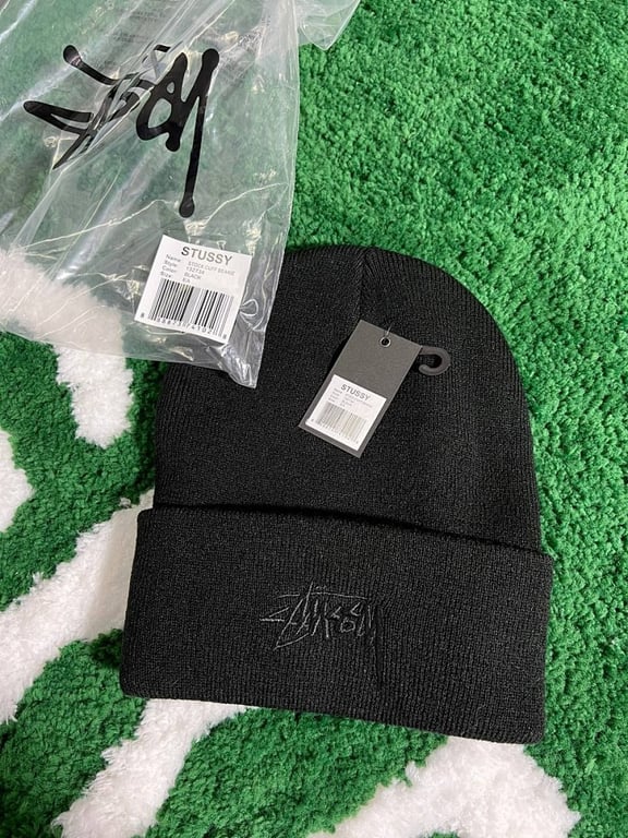 Stüssy Stock Cuff Beanie Black - 7