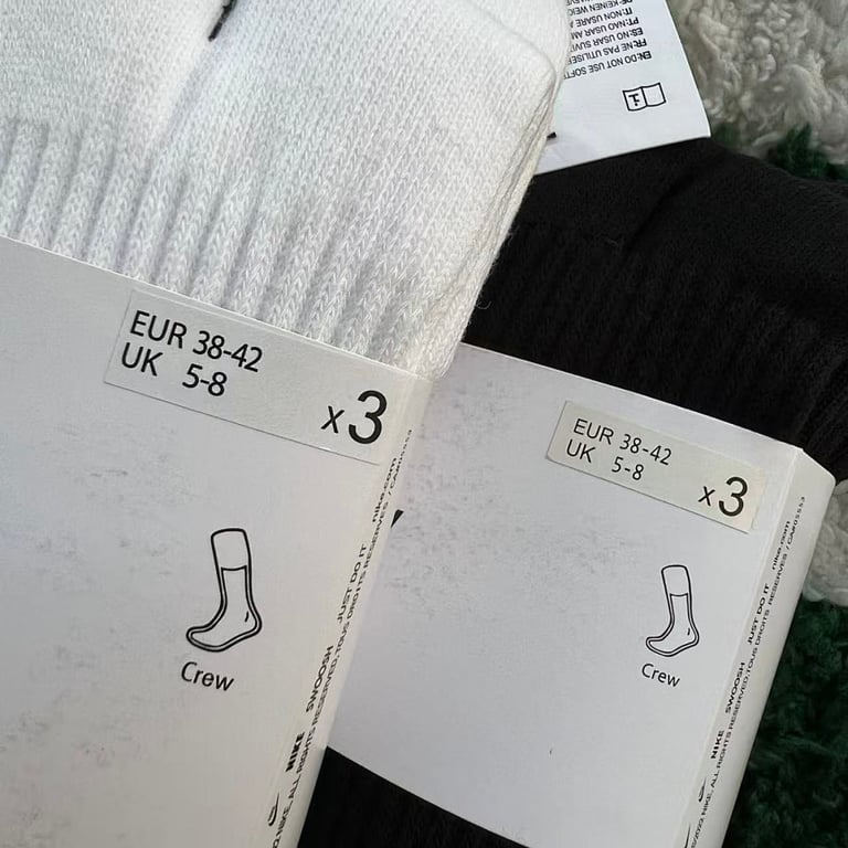 Nike Everyday Cushion Crew Socks 3-Pack - 12