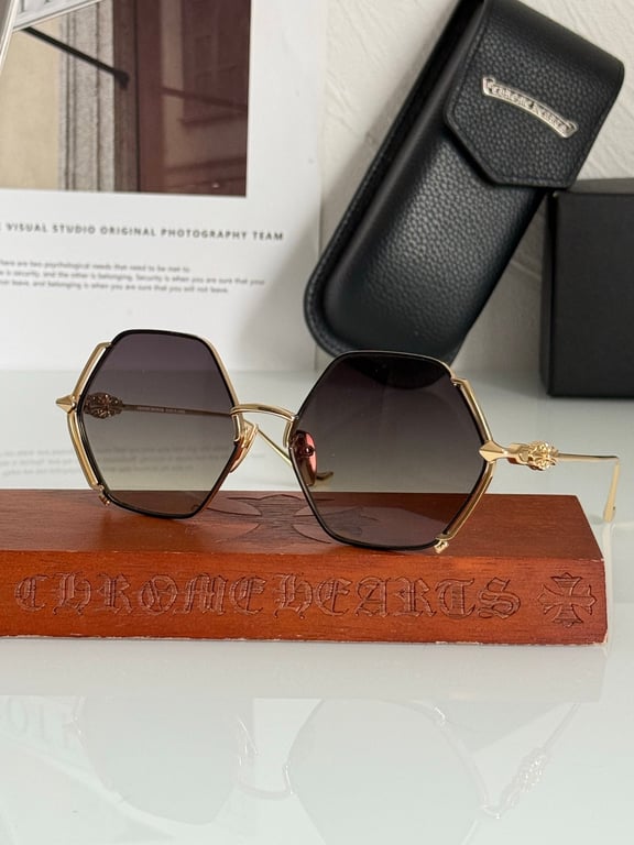Chrome Hearts Creamed Sunglasses - 2