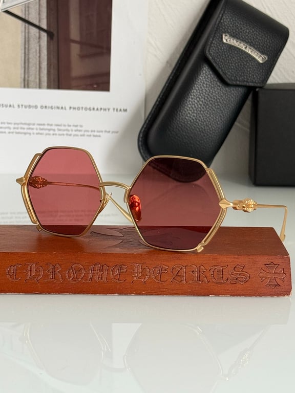Chrome Hearts Creamed Sunglasses - 6