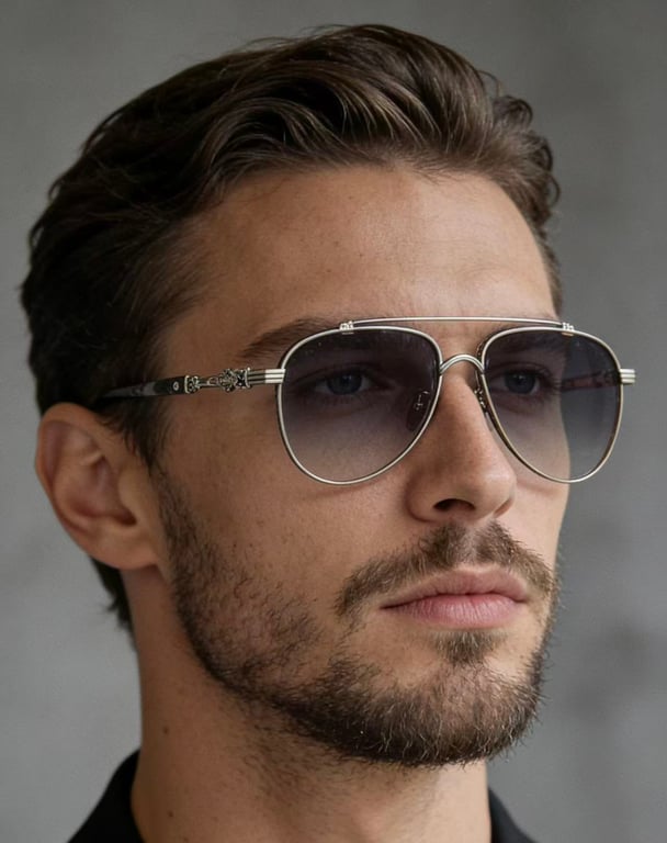 Chrome Hearts CBEATH I Aviator Sunglasses - 5