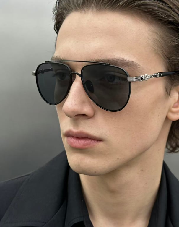 Chrome Hearts CBEATH I Aviator Sunglasses - 6