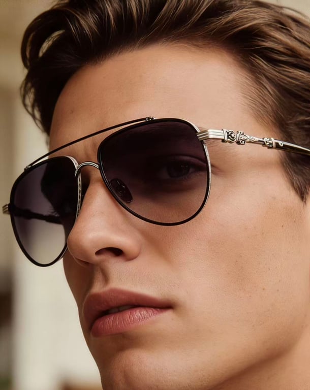 Chrome Hearts CBEATH I Aviator Sunglasses - 7