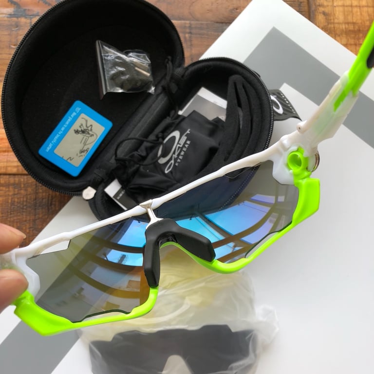 Oakley Jawbreaker OO9270 White Neon Green - 5