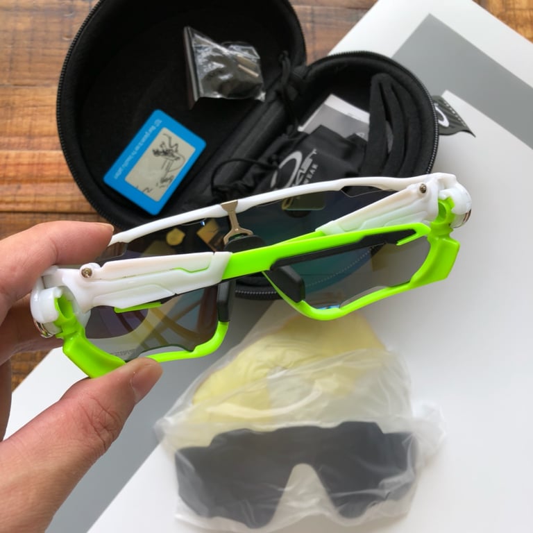 Oakley Jawbreaker OO9270 White Neon Green - 6