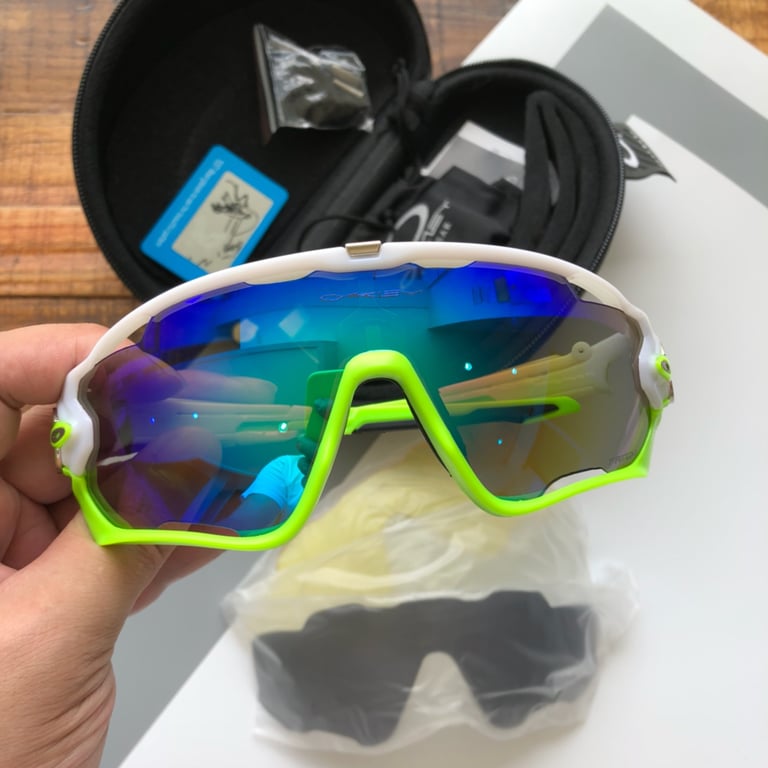Oakley Jawbreaker OO9270 White Neon Green - 7