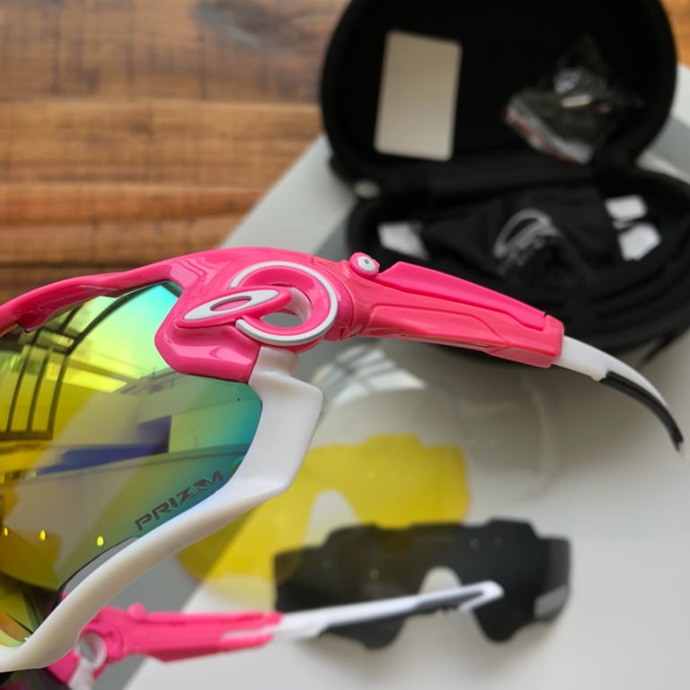 Oakley Jawbreaker OO9270 Pink White Sunglasses - 4