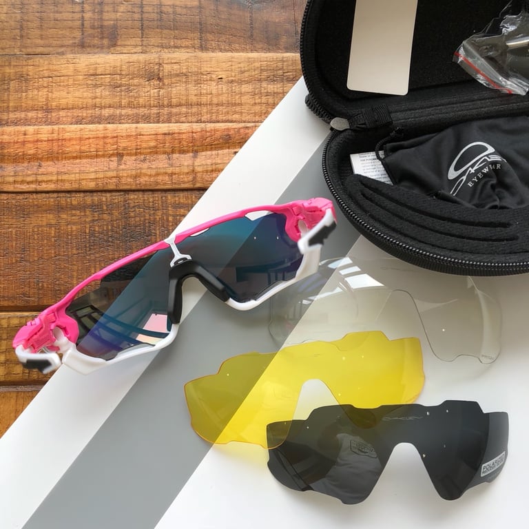 Oakley Jawbreaker OO9270 Pink White Sunglasses - 8