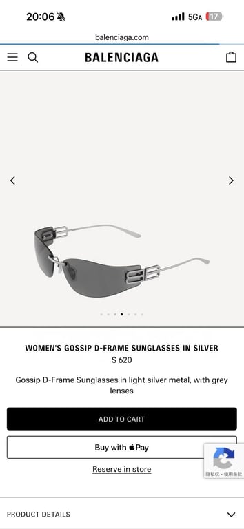 Balenciaga Gossip D-Frame Sunglasses BB0484S - 2