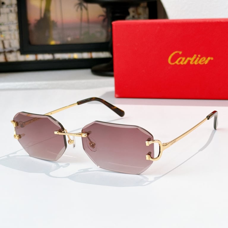 Cartier CT0092O Rimless Sunglasses - 3