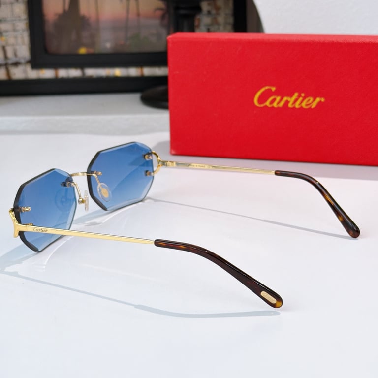 Cartier CT0092O Rimless Sunglasses - 7