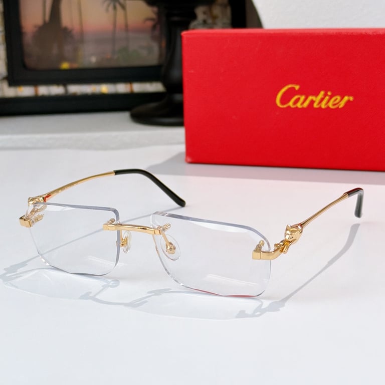 Cartier CT0281O Panthère Rimless Glasses - 4