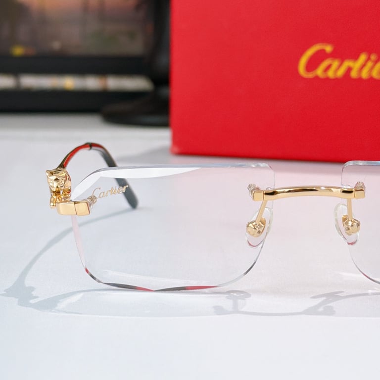 Cartier CT0281O Panthère Rimless Glasses - 5