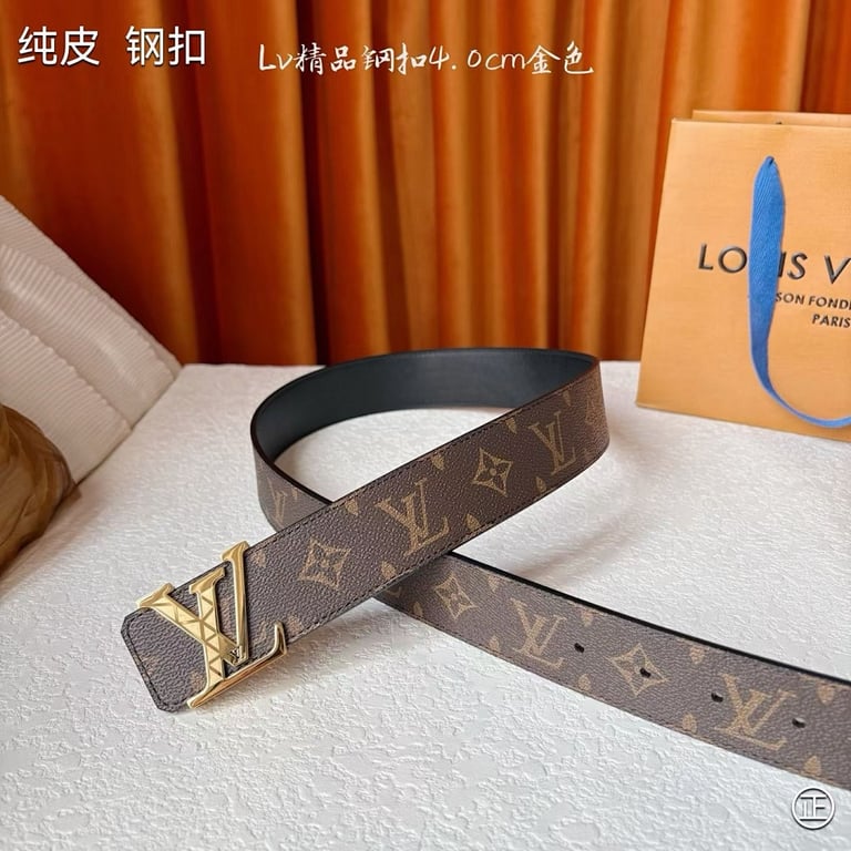 Louis Vuitton Monogram Belt Gold Buckle 40mm - 5