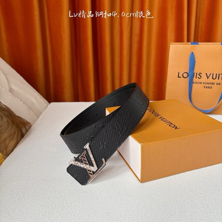 Louis Vuitton Monogram Belt Silver Buckle 40mm - 2