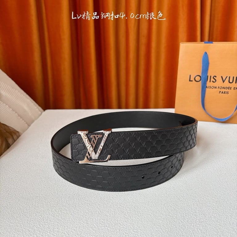 Louis Vuitton Monogram Engraved Buckle Belt 4.0cm - 3