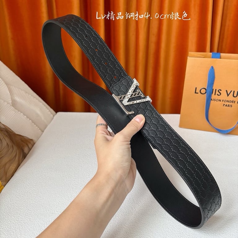 Louis Vuitton Monogram Engraved Buckle Belt 4.0cm - 6