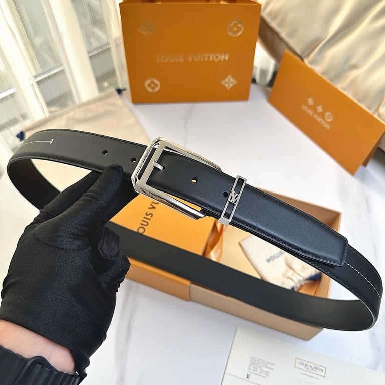 Louis Vuitton Pont 9 Leather Belt - 6