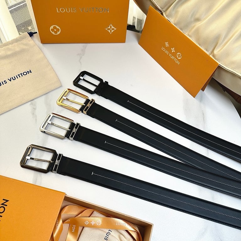 Louis Vuitton Pont 9 Leather Belt - 9