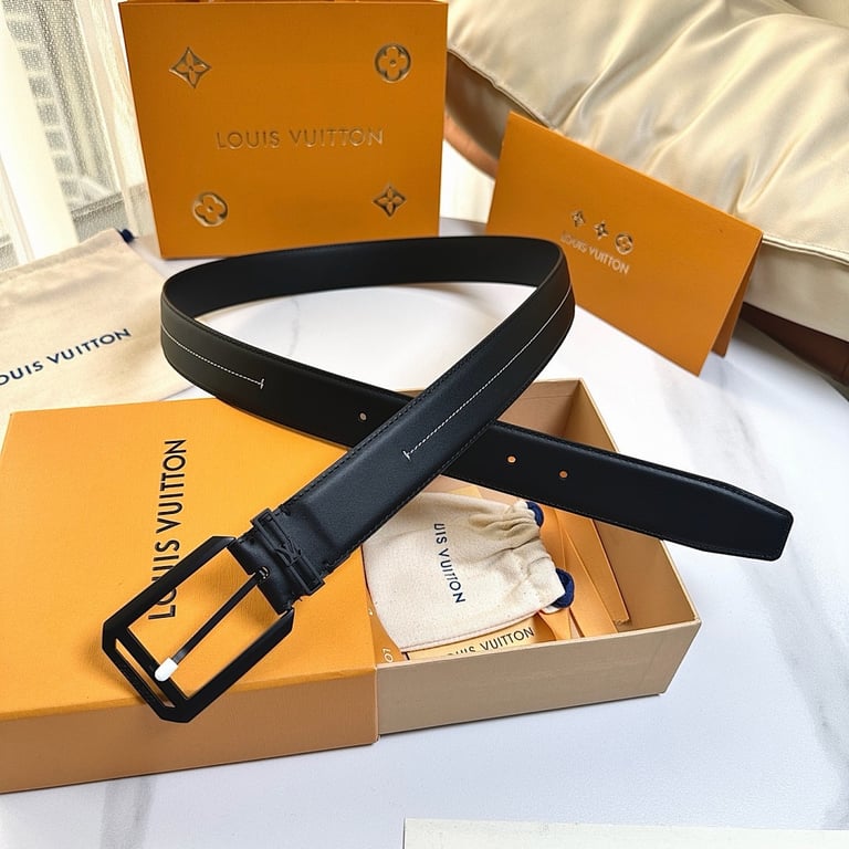 Louis Vuitton M4111 Leather Belt Black - 2