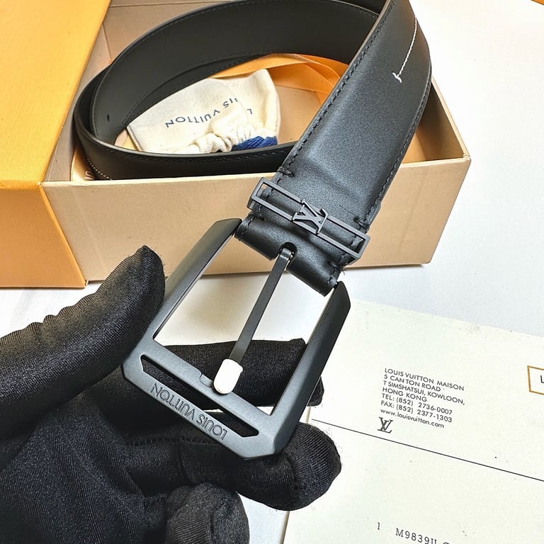 Louis Vuitton M4111 Leather Belt Black - 5