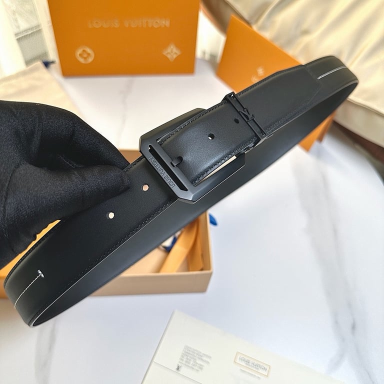 Louis Vuitton M4111 Leather Belt Black - 7