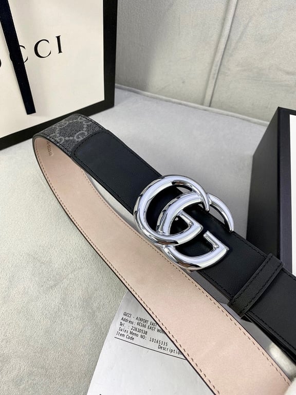 Gucci GG Supreme Belt Silver Buckle - 3