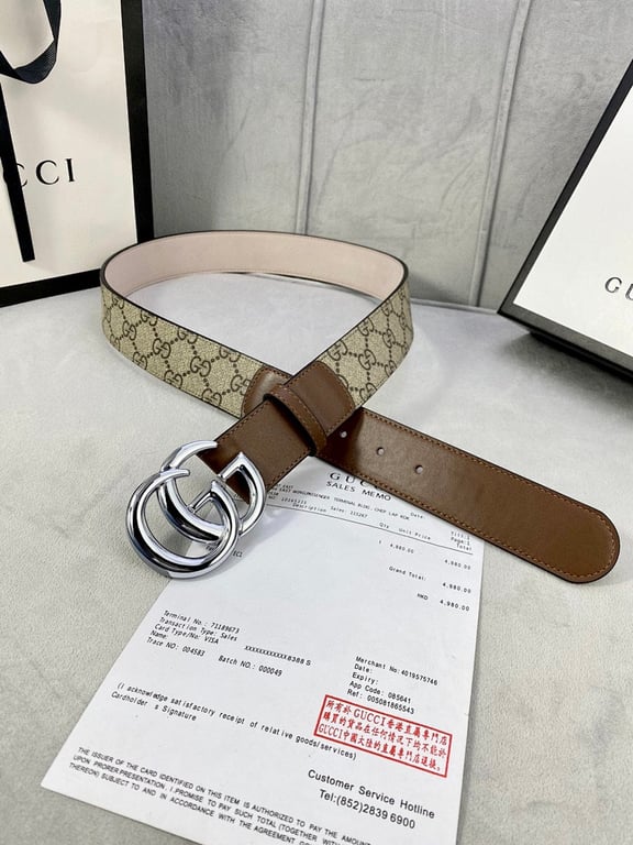 Gucci Marmont GG Supreme Belt - 4