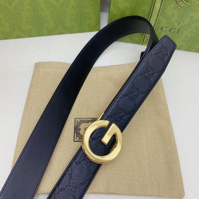 Gucci Signature Leather Belt with G Buckle - 5