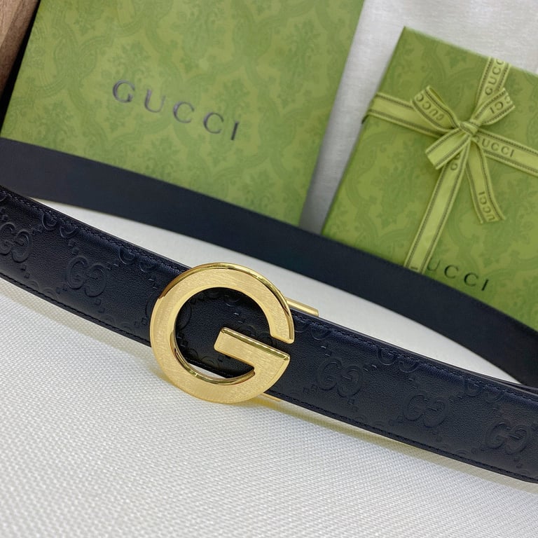 Gucci Signature Leather Belt with G Buckle - 6