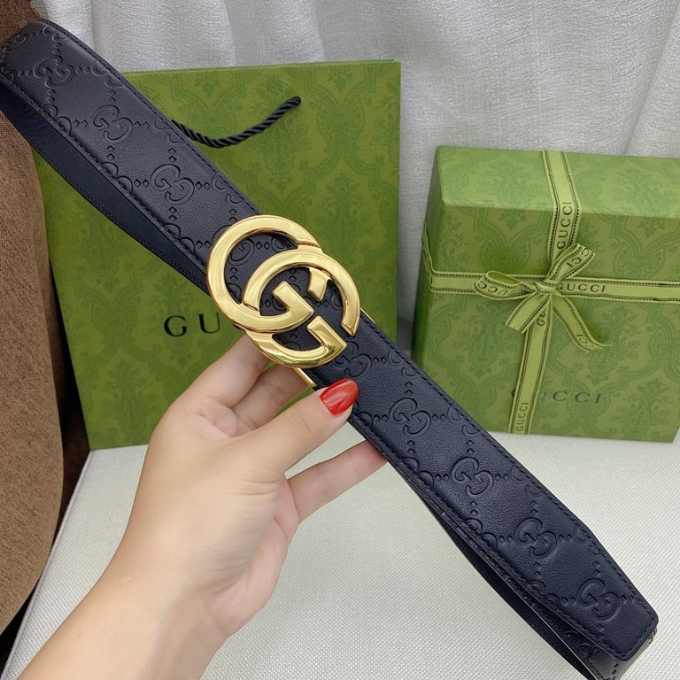 Gucci Double G Buckle Belt Guccissima Leather - 2