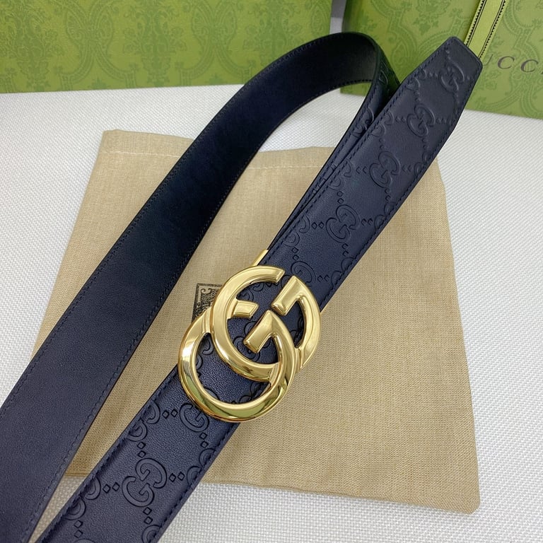 Gucci Double G Buckle Belt Guccissima Leather - 5