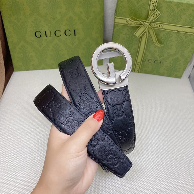 Gucci Signature Leather Belt Black - 4
