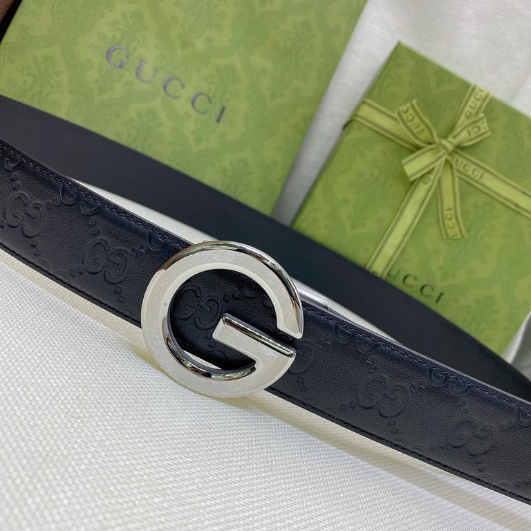 Gucci Signature Leather Belt Black - 6