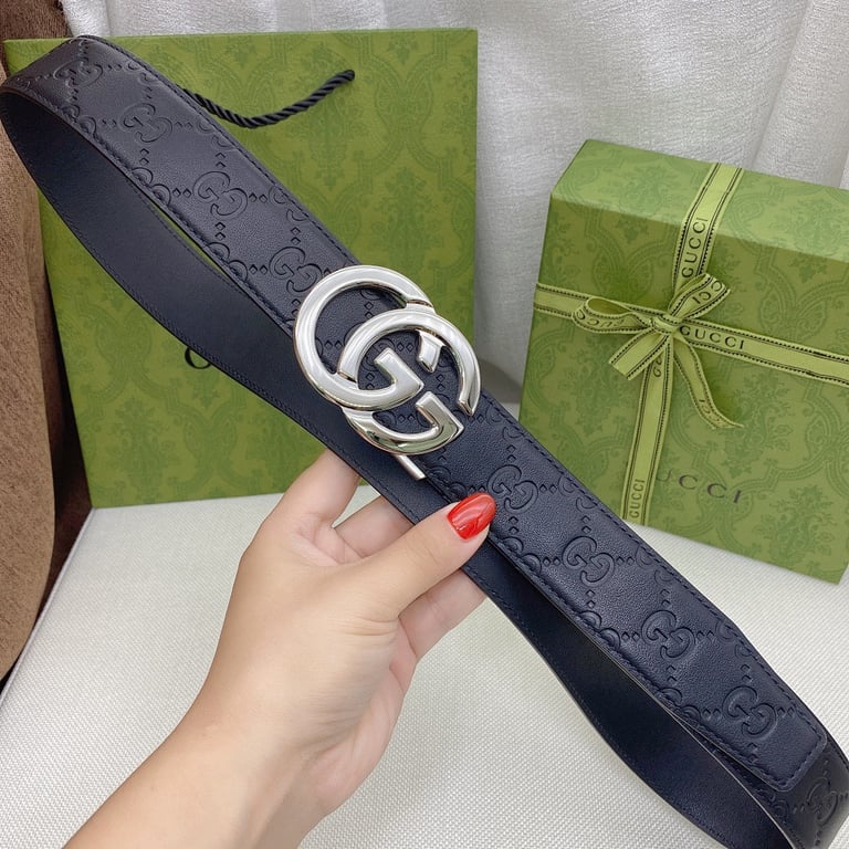 Gucci Marmont Signature Leather Belt Black - 2