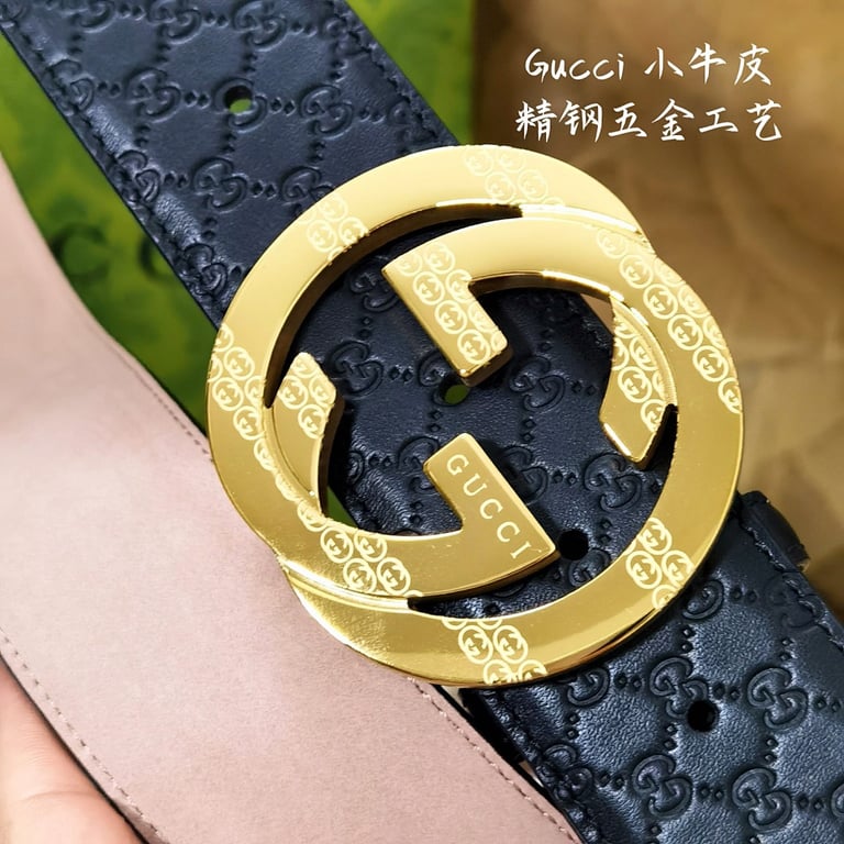 Gucci Interlocking G Guccissima Leather Belt - 5