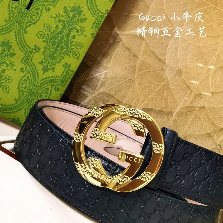 Gucci Interlocking G Guccissima Leather Belt - 6