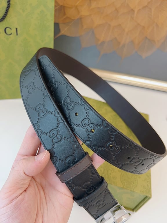 Gucci Interlocking G Belt Black Leather - 8