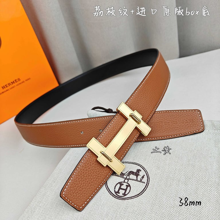 Hermès H Belt 38mm Brown Gold - 2