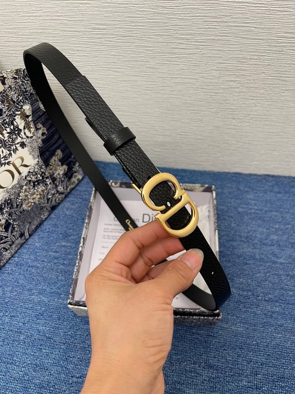 Dior 30 Montaigne Belt Black Gold - 2