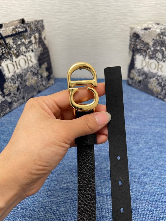 Dior 30 Montaigne Belt Black Gold - 5